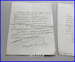 Rare autorisation de port d'armes signée du Comte TALLEYRAND-PERIGORD. 1779