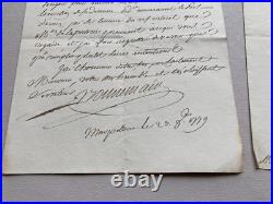 Rare autorisation de port d'armes signée du Comte TALLEYRAND-PERIGORD. 1779