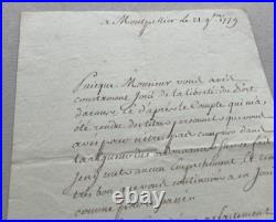 Rare autorisation de port d'armes signée du Comte TALLEYRAND-PERIGORD. 1779