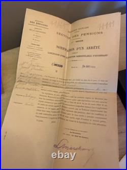 Rare fonds d'archives communales 1913-1928 Aubigny Vendée Maire, élections