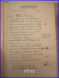 Rare fonds d'archives communales 1913-1928 Aubigny Vendée Maire, élections