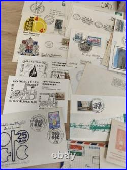 Rare lot ancien lettres philatéliques pétrole, enveloppes timbrées vintage