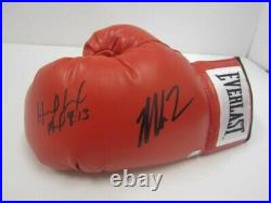 Raredual Mike Tyson& Evander Holyfield Hand Signed Autographed Boxing Glove Coa