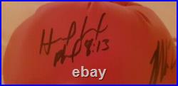 Raredual Mike Tyson& Evander Holyfield Hand Signed Autographed Boxing Glove Coa