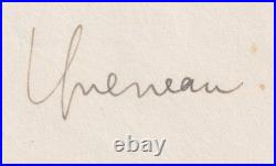 Raymond QUENEAU Lettre autographe signée Pléiade Gallimard
