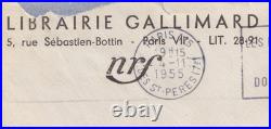 Raymond QUENEAU Lettre autographe signée Pléiade Gallimard