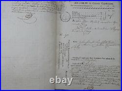 Recueil de Bordereaux de créances hypothécaires (région parisienne) 1816