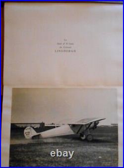 Relique autographe Mobil oil spirit of Saint Louis original Charles Lindbergh