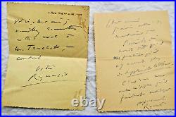 Renaldo HAHN (PROUST) lettres & cartes autographes manuscrites & signées