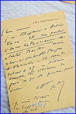 Renaldo HAHN (PROUST) lettres & cartes autographes manuscrites & signées