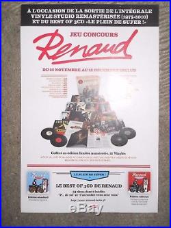 Renaud Dedicace Livre+coffret 21 Vinyles Integrale Studio 1975/2010+picture Disc