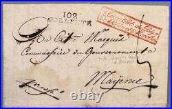 Revolution An VII 1799 Lettre COBLENTZ MAYENCE Rhin Moselle Franchise Entete SUP