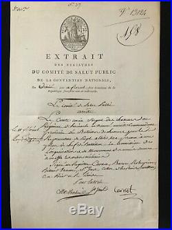 Révolution Française / Saint-just / Document Signé (avril 1794) / Carnot /