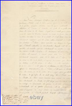 Révolution Garde nationale parisienne certificat avec cachet cire 1791