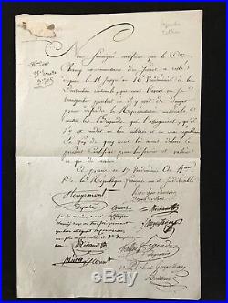 Révolution / Journée De Vendémiaire / Document Signé Par Tallien Et Legendre
