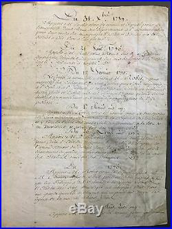 Révolution / Journées D'octobre 1789 / Section Parisienne / Manuscrit Autographe
