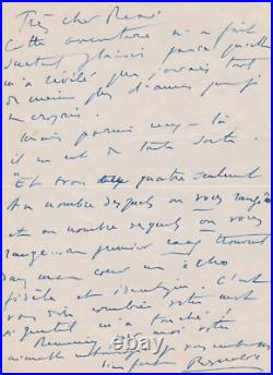 Reynaldo HAHN belle lettre à René PETER 1924 un grand ami