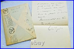 Robert Dreyfus à Fernand Gregh lettre autographe manuscrite