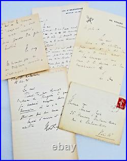 Robert Dreyfus à Fernand Gregh lettres autographes manuscrites