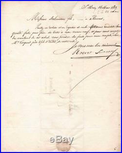 Robert Surcouf / Lettre Signée / Saint-malo (1819) / Commande Pour Son Navire