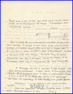 Roger MARTIN DU GARD construit sa maison lettre autographe signée