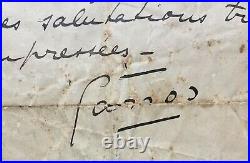 Roland GARROS Rare lettre autographe signée au sujet de ses aéroplanes 1913