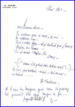 Romy SCHNEIDER Lettre Autographe Signée / 1963