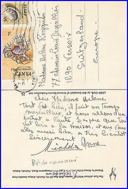 Royauté Roi Michel Ier de Roumanie carte postale autographe Anne de Bourbon