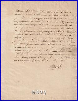 SACRE Charles X Roi de France 1824 autographe invitation