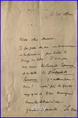 SAINTE BEUVE (Charles) Lettres autographes signées et documents (fils et père)