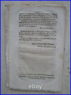 SAINT-JUST Rapport sur les factions de l'étranger, 1794. Portrait encadré XIX°