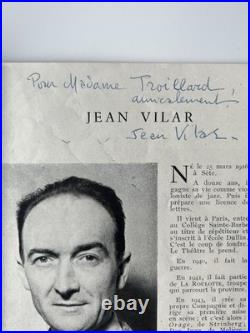 SARTRE, programme signé par VILAR & BRASSEUR