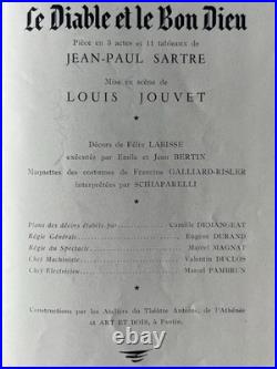 SARTRE, programme signé par VILAR & BRASSEUR