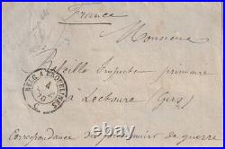 SEDAN 08 Lettre 1870 prisonnier de guerre Français datée près Sedan 01 09 1870