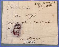 SUP ARMEE D'ITALIE 1797 / Lettre 2eme Division / Franchise General de l'Armée