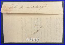 SUP / RR / Déboursé manuscrit de MONTARGIS s/ Lettre de 1796 (An IV)/ Receveur D