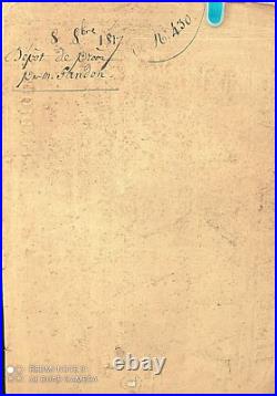 Saint-Germain en Laye(Yvelines) Rare Affiche de vente de biens Patrimoniaux 1817