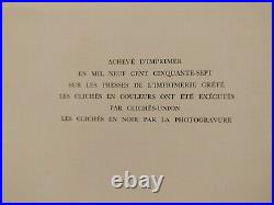 Salvador Dali 1961 Autographe dédicacé Livre Edition du Chêne 1957