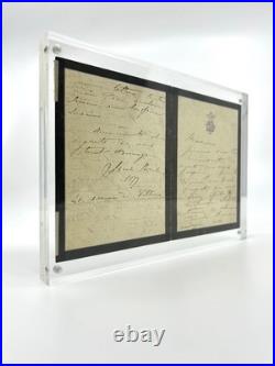 Sarah BERNHARDT Lettre autographe signée en guerre contre la Présidente