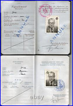 Sénégal, Dakar. 2 Rares Passeports 1957 et 1964 dont 1 Annulé