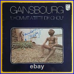Serge Gainsbourg (1928-1991) Rare album vinyle dédicacé à Paris Années 80