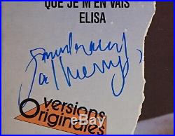 Serge Gainsbourg (1928-1991) Rare album vinyle dédicacé à Paris en 1987