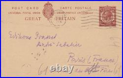 Stefan ZWEIG Lettre autographe signée Carte Exil à Londres 1934