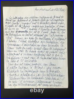 Sur Nerval, Manuscrit Autographe Signé