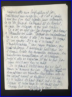 Sur Nerval, Manuscrit Autographe Signé