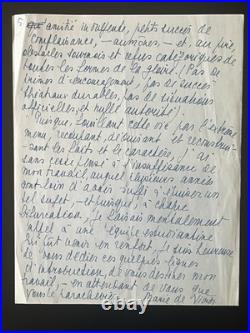 Sur Nerval, Manuscrit Autographe Signé