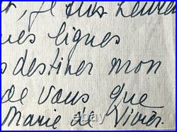 Sur Nerval, Manuscrit Autographe Signé