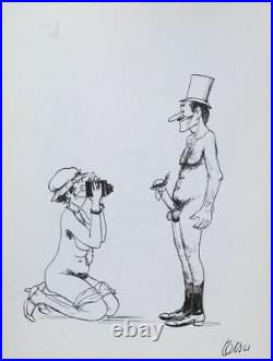 TETSU (Roger Testu), peintre et dessinateur humoristique français (1913-2008)