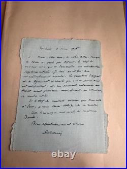 THÉOPHILE DELCASSÉ (1852 1923) Lettre autographe signée à Camille Barrè 1916