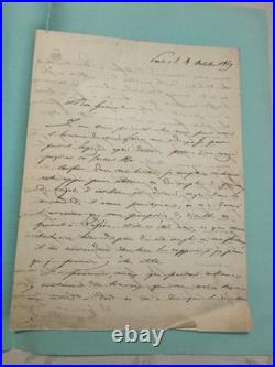 THIÉRY (A.) général de brigade LAS Paris 8 octobre Artillerie In 4 1849